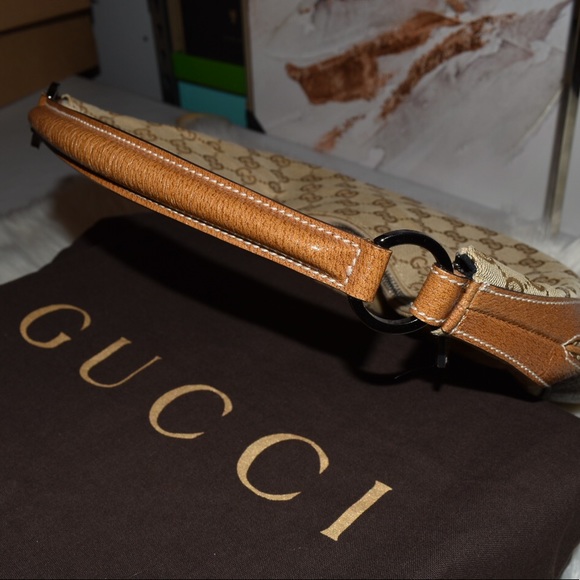 Gucci Leather/Canvas Hobo Bag - Picture 4 of 13